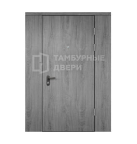 Дверь в тамбур глухая с перегородкой винорит — скелет ТД-60
